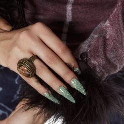 Jaded London Ocelli Feather Cuff Knit