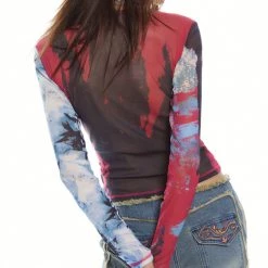 Jaded London Mirage Mesh Top Tops