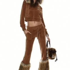 Jaded London Tia Studded Cropped Hoodie Co-ords