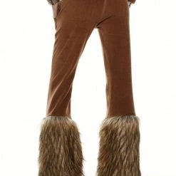 Jaded London Tia Faux Fur Track Pants