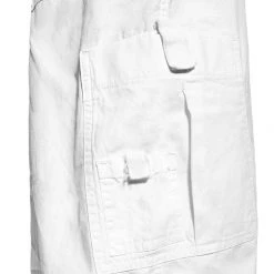 Jaded Man Pure White Parachute Cargo Pants Eden
