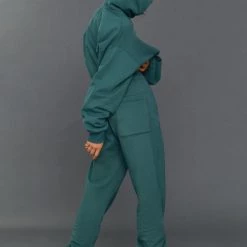 Jaded London Co-ords NTRLS Dark Green Cuffed Joggers