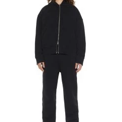 Jaded Man Co-ords NTRLS Dust Black Oversized Zip Through Hoodie