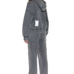Jaded Man NTRLS Chrome Grey Oversized Zip Through Hoodie Co-ords