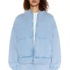 Jaded Man NTRLS Powder Blue Oversized Zip Through Hoodie Co-ords
