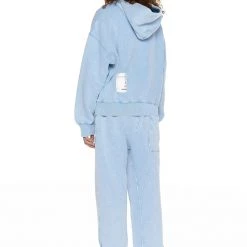 Jaded Man NTRLS Powder Blue Oversized Zip Through Hoodie Co-ords 8 Jaded Man NTRLS Powder Blue Oversized Zip Through Hoodie Co-ords