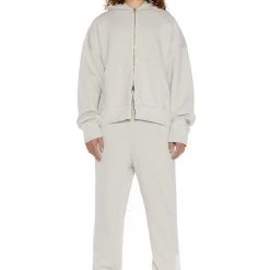 Jaded Man NTRLS Stone Oversized Zip Through Hoodie Co-ords