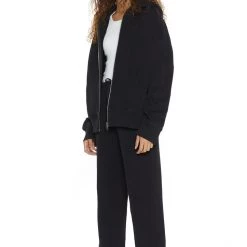 Jaded London Co-ords NTRLS Dust Black Oversized Zip Through Hoodie