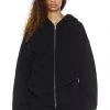 Jaded London Co-ords NTRLS Dust Black Oversized Zip Through Hoodie